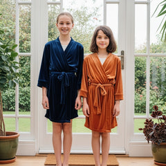 Luxury Personalized Velvet Robes for Kids