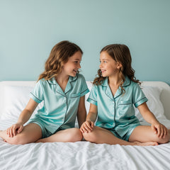 Personalized Kids Satin Short Pajamas Set