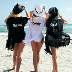 bridesmaid gifts wedding favors Swim Suit Cover Custom gifts for Bridesmaid