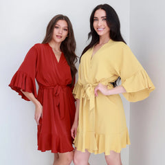 Customized Bridal Robe Flounce Robe Usa