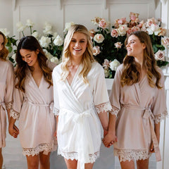 Bridesmaid Robes  Bridesmaid Gifts  Cotton Robes Party Robes Getting Ready Robes Printed robes  Premium Robes
