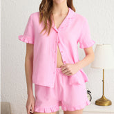 Bridesmaid Gift Personalized Pajamas Monogrammed Bridesmaid PJs Embroidered PJS Bridesmaid Shorts Bridal PJS