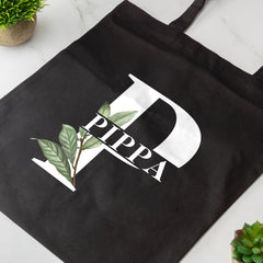 Custom Tote Bag Bridesmaid Gift Bag Canvas Tote Bag Beach Bag Custom Initials Gifts Bag