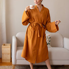 Bathrobe Bridesmaid Robes  Bridles Robe Custom Name Robes  Embroidery Robe Muslin Robe