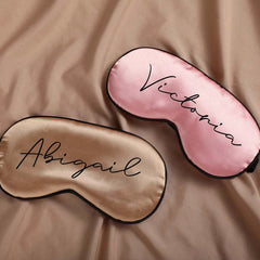 Personalized Bride Sleep Mask  Bachelorette Party Eye Masks  Bridal Party Eye Masks  Wedding Day Sleep Mask Custom Satin Eye Mask