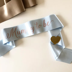 Baby Shower Sash Mommy to Be Satin Sash Usa