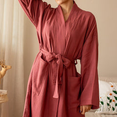 Bridles Gift  Bridesmaid Party Robes Embroidery Robes  Oversized Muslin Robe
