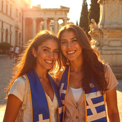 Graduation Stole Two Flag Grad Stole Usa