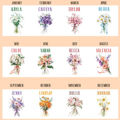 Month Page for Makeup Bag Usa