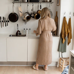 Modern muslin robes Customized robes comfortable long robes soft long robes