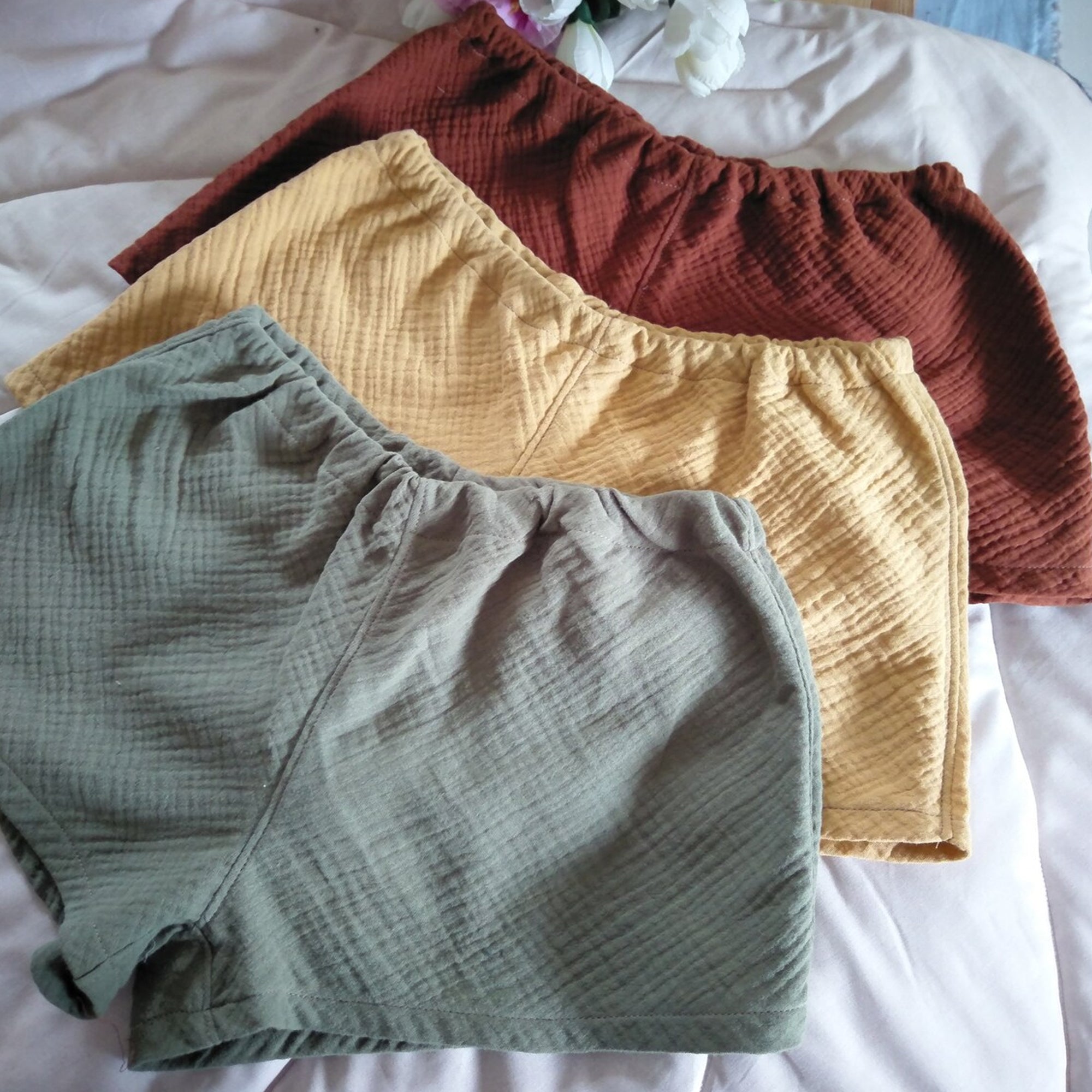 Muslin Shorts Gift for her Usa