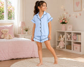 Kids Cotton Ruffle Short Pajamas – Wedding Favourite