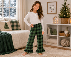 Kids Flannel Ruffle Pants – Wedding Favourite