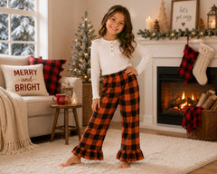 Kids Flannel Ruffle Pants – Wedding Favourite