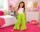 Kids Velvet Ruffle Pants – Wedding Favourite