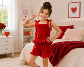 Kids Ruffle Velvet Tie Knot – Wedding Favourite