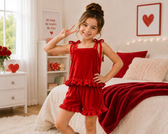 Kids Ruffle Velvet Tie Knot – Wedding Favourite