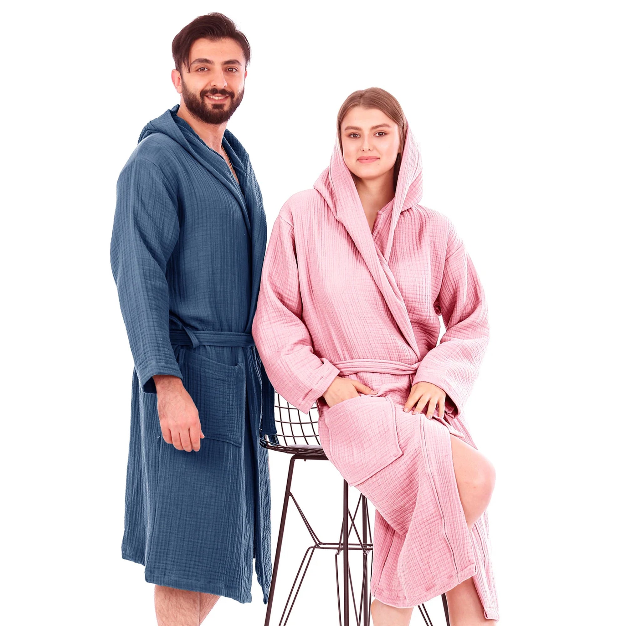 Personalized Hoody Bathrobe Hooded  Hooded Dressing Gown Personalized Hooded Robe Bathrobe For Bride