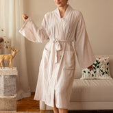Muslin Cotton Bathrobe Muslin robe Bridal robe Bridals party robes  Bridesmaids robes  Pocket robe