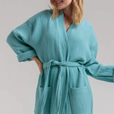 Bridesmaid robe bridal robe custom name robe muslin robe