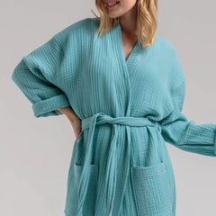 Bridesmaid robe bridal robe custom name robe muslin robe