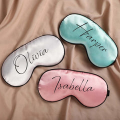 Sleepover Party Eye Masks  Sleep Mask  Custom Name Satin Eye Mask Bachelorette Party Gift