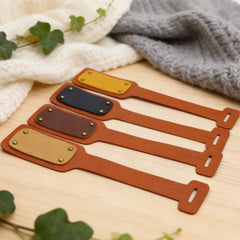 Leather Luggage Tag – Colourful Travel Bag ID Tag