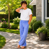Kids Gingham Long Pant