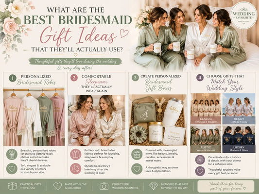 What Are the Best Bridesmaid Gift Ideas That They'll Actually Use?