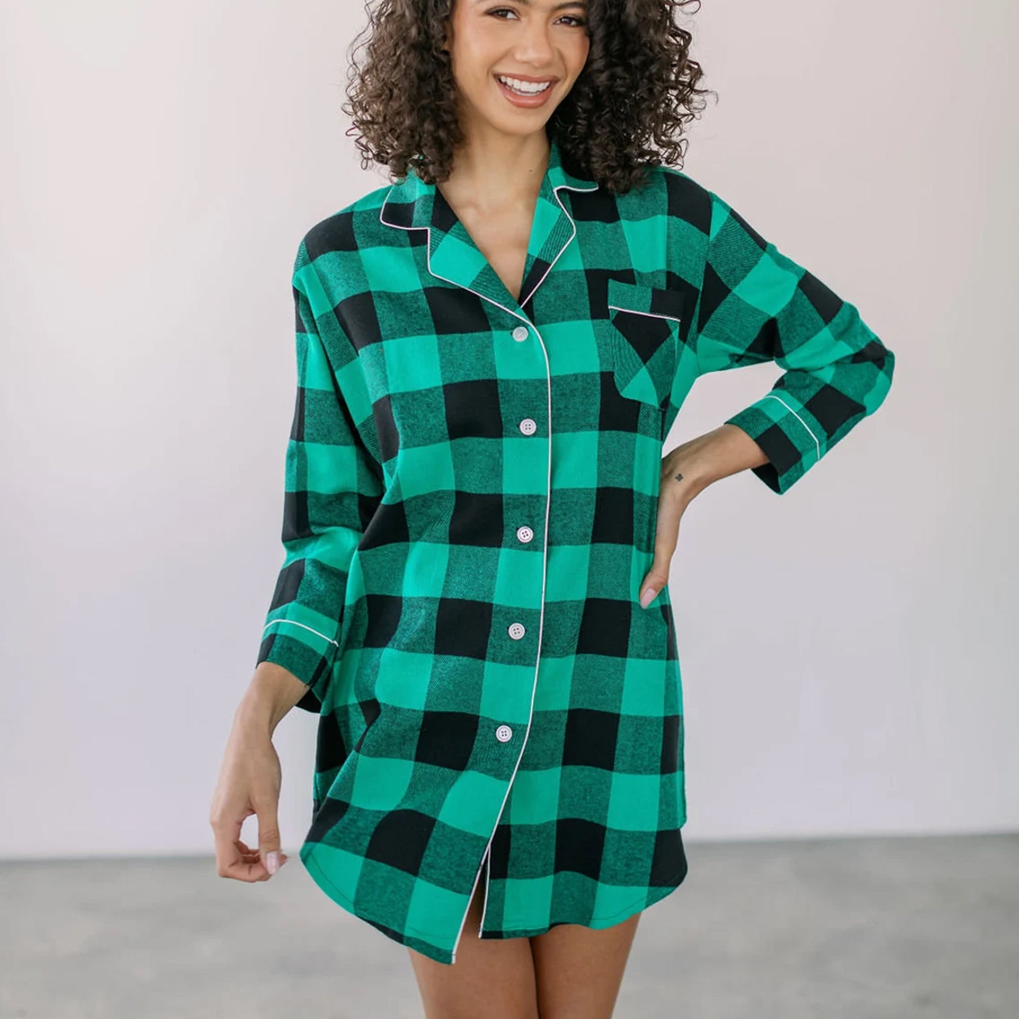 Customized Flannel Sleepshirt for Bridesmaid