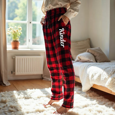 Personalized Flannel Check Pants