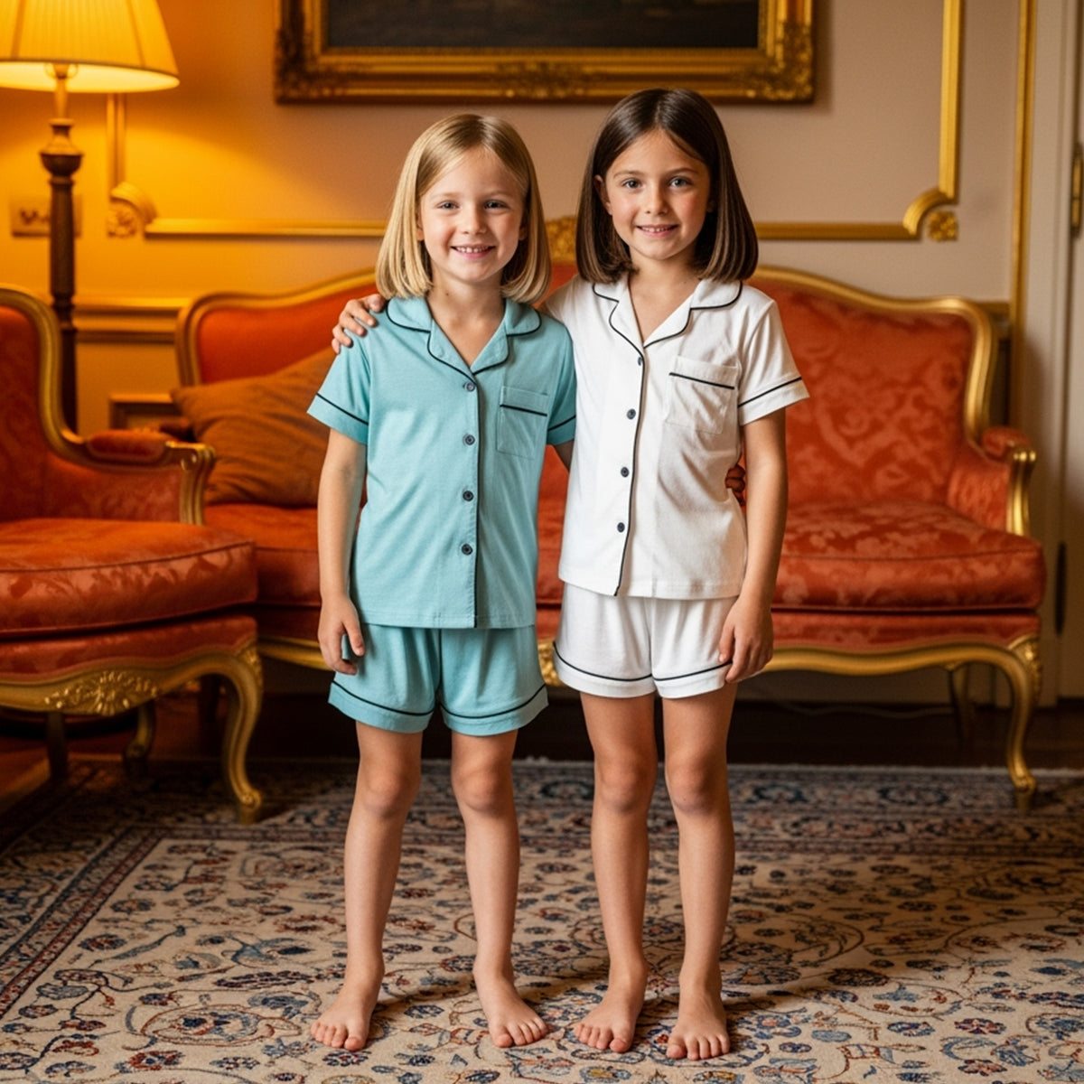 Personalized Cotton Short Pyjamas for Kids