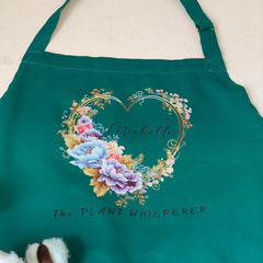 Custom Floral Cotton Aprons