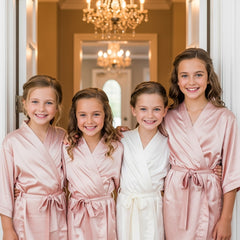 Custom Luxury Satin Robes for Kids