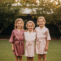 Kids Personalized Satin Robe