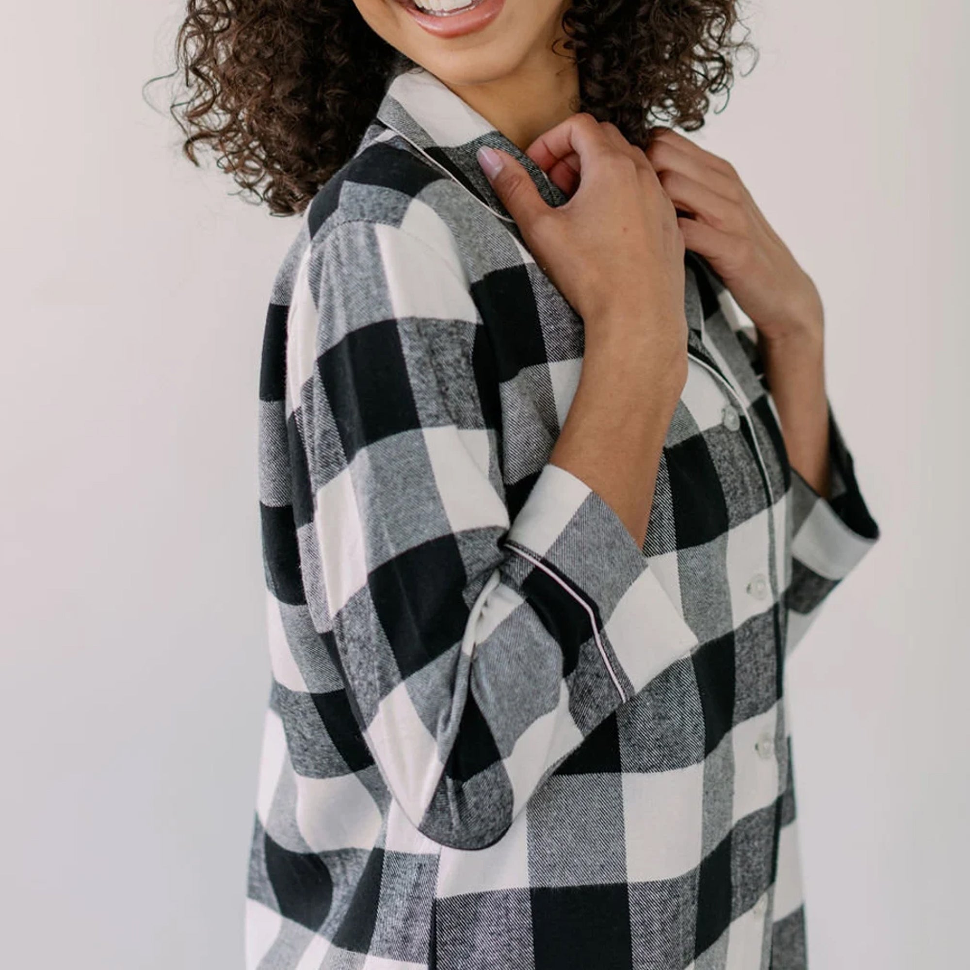 Customized Flannel Sleepshirt for Bridesmaid