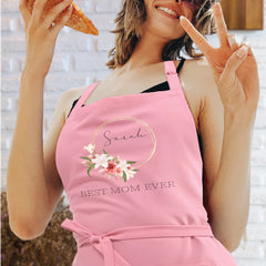 Custom Floral Cotton Aprons