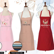 Custom Floral Cotton Aprons