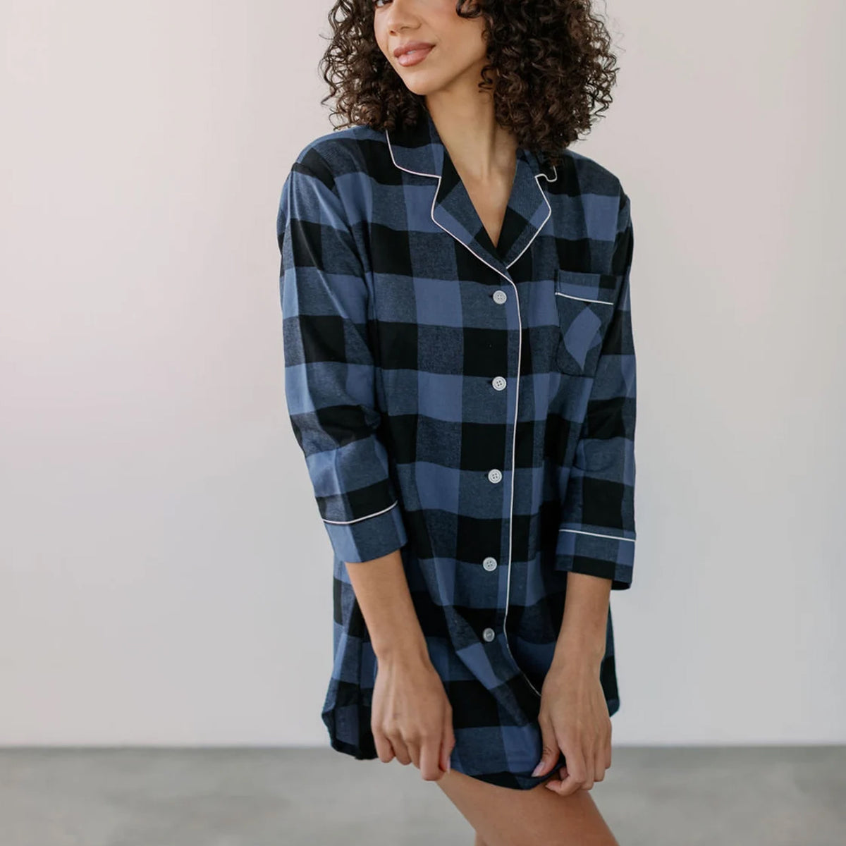 Customized Flannel Sleepshirt for Bridesmaid