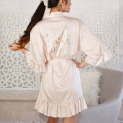 Satin Ruffle Robe | Bridesmaid Robes