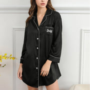 Personalized Satin Sleepshirt for Wedding