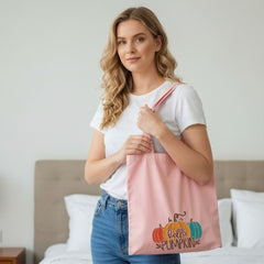 Pumpkin Embroidery Thanksgiving Tote Bag – Fall Charm in Every Carry