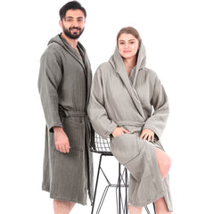 Personalized Muslin Hooded Robes for Women