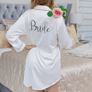 Personalized Satin Sleepshirt for Wedding