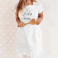 Ruffle Aprons Logo Ruffle Apron Best Selling Apron Gifts Personalized Aprons