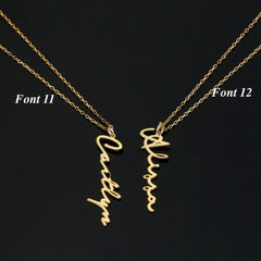 Personalized Name Necklace Gold Necklace Custom Name Pendant