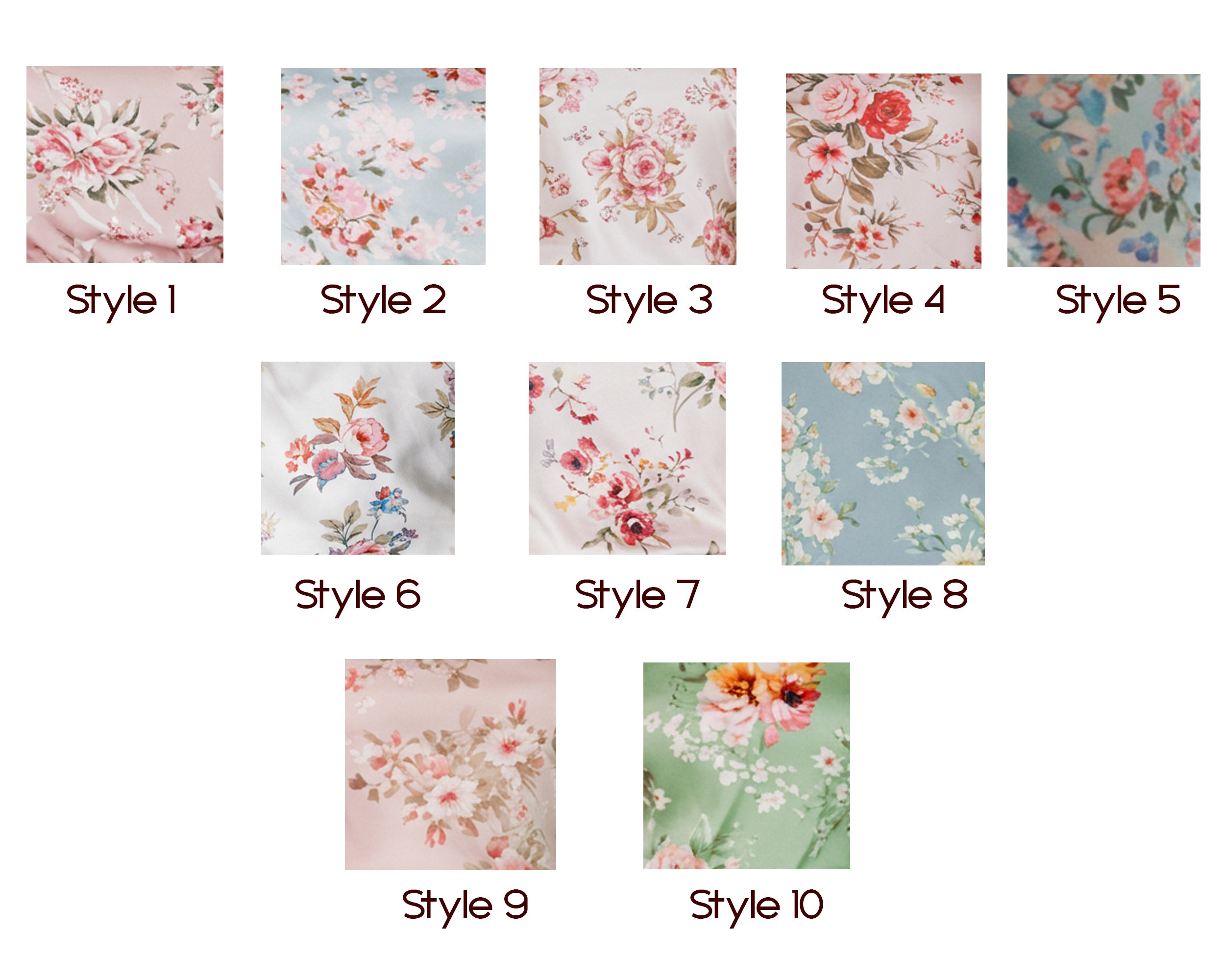 Floral chart Design of Floral Multi colors 
Multi Designs 