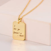 Customized Handwritten Pendent Engraved Pendent Usa