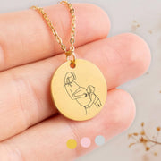 Personalised Drawing Necklace Jewelry Gift For Her Usa