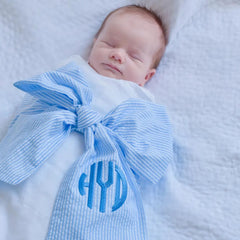 Baby Wreath Sash  Seersucker Wreath Sash Usa